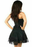 Lavish Black Lace Corset Dress - Daisy Corsets