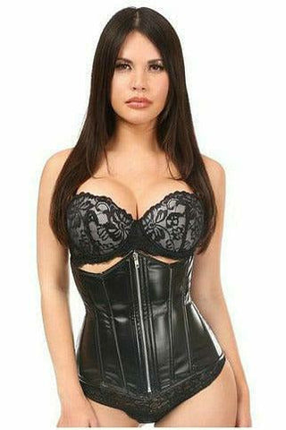 Lavish Wet Look Under Bust Corset - Daisy Corsets