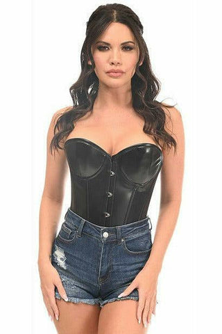 Lavish Wet Look Underwire Corset - Daisy Corsets