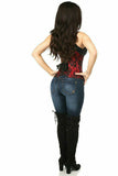 Lavish Red Underbust Corset w/Black Lace Overlay - Daisy Corsets