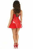 Lavish Red Patent PVC Underwire Bustier - Daisy Corsets