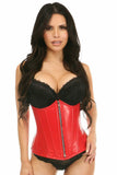 Lavish Red Wet Look Under Bust Corset - Daisy Corsets