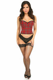 Lavish Red Plaid Underwire Bustier - Daisy Corsets