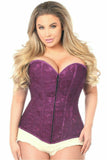 Lavish Magenta Lace Overbust Corset w/Zipper - Daisy Corsets