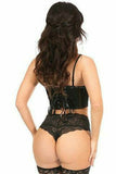 Lavish Black Patent Short Bustier - Daisy Corsets