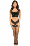 Lavish Black Patent Short Bustier - Daisy Corsets