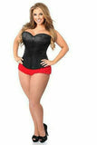 Lavish Black Sweetheart Front Zipper Corset - Daisy Corsets