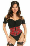 Lavish Red Plaid Mini Cincher - Daisy Corsets