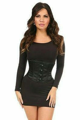 Lavish Black Satin Mini Cincher - Daisy Corsets