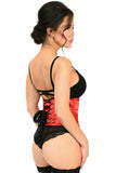 Lavish Red Satin Mini Cincher - Daisy Corsets