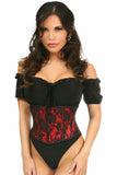 Lavish Red w/Black Lace Overlay Mini Cincher - Daisy Corsets