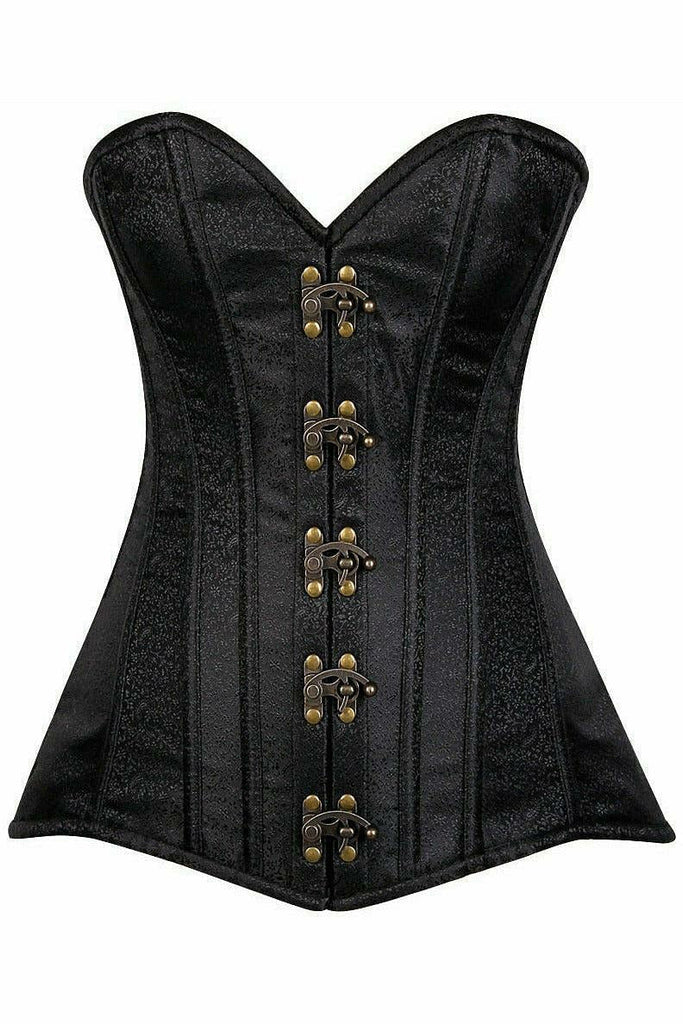  Daisy corsets Top Drawer Steel Boned Faux Leather Underbust  Corset Top: Clothing, Shoes & Jewelry