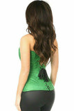 Top Drawer Emerald Green Brocade Steel Boned Corset - Daisy Corsets