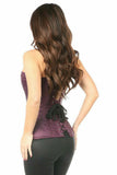 Top Drawer Plum Brocade Steel Boned Corset - Daisy Corsets