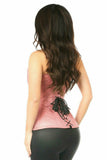 Top Drawer Dusty Rose Brocade Steel Boned Corset - Daisy Corsets